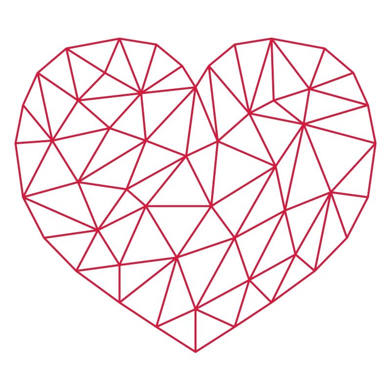 Grid Heart Pattern