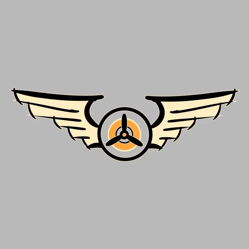 Aviation Symbol Luftwaffenschwinge Flugzeug Pilot