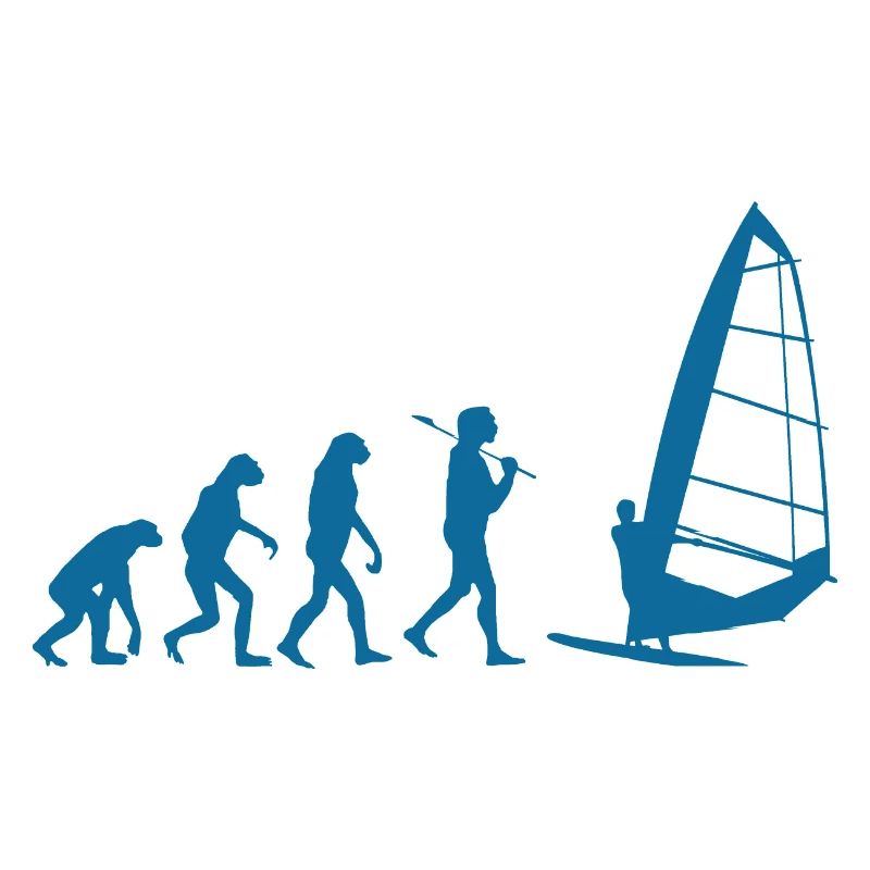 Windsurfing Evolution Windsurfer Wind Water