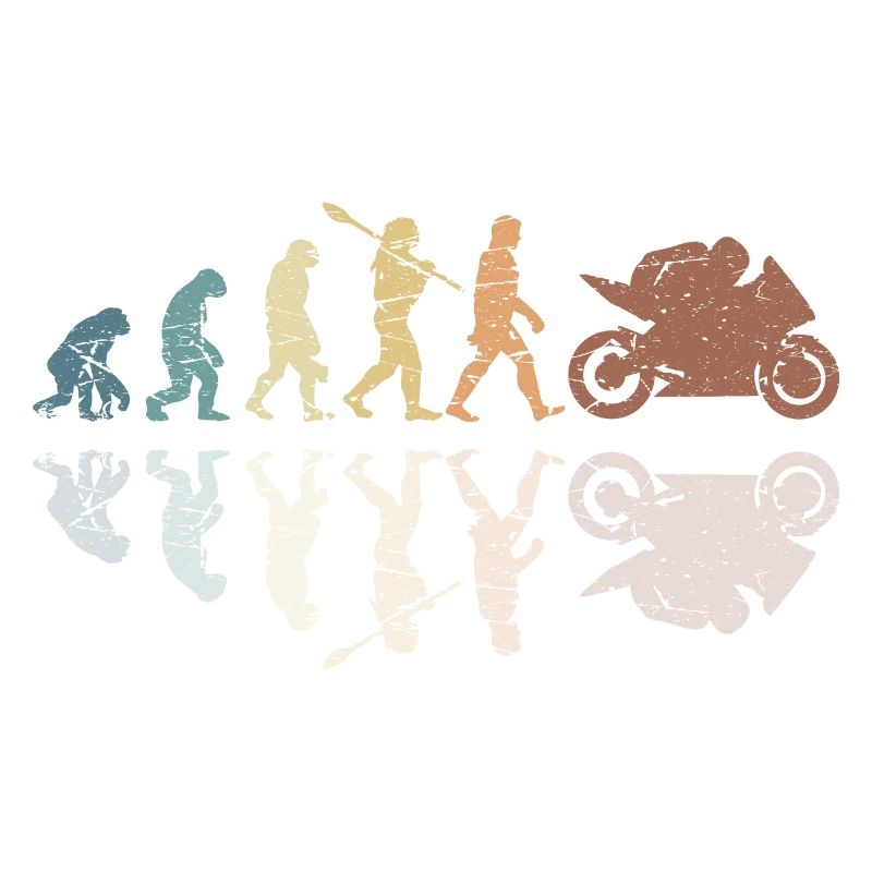 Motorcycle Evolution Vintage Shadow Biker
