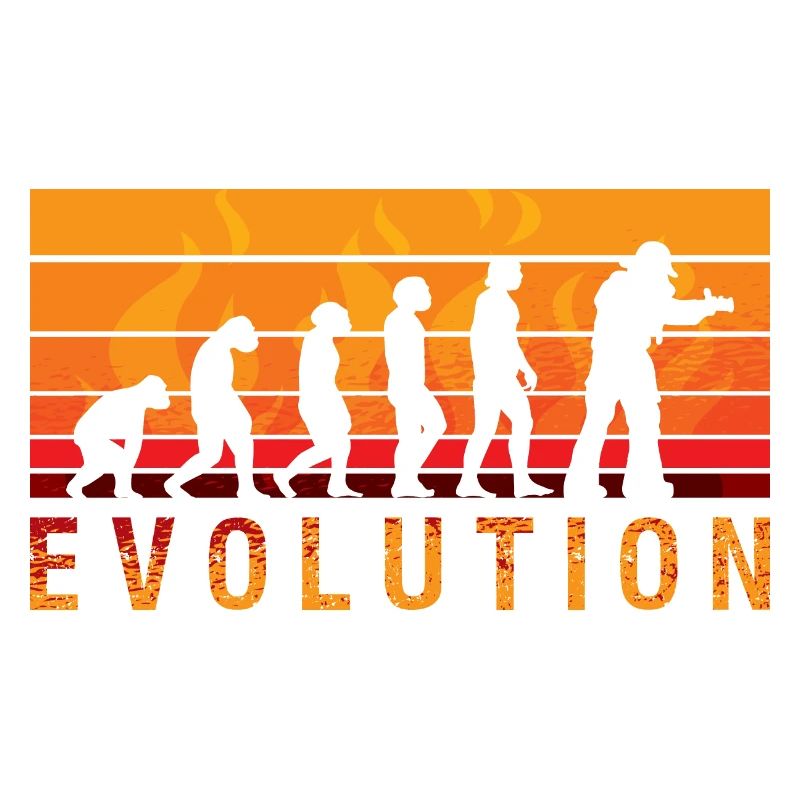 Evolution Pompier Rétro Métier de Pompier