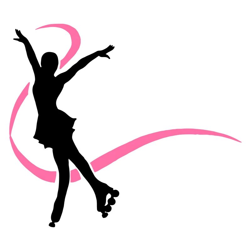 Silhouette patineuse inline