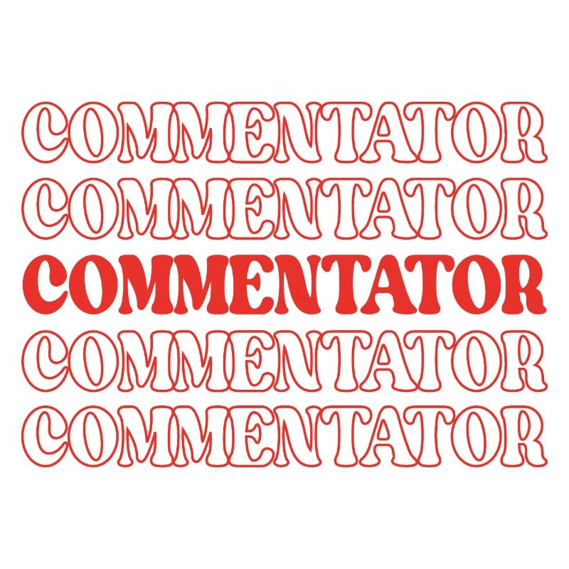 Commentateur Animateur Annonceur Diffuseur