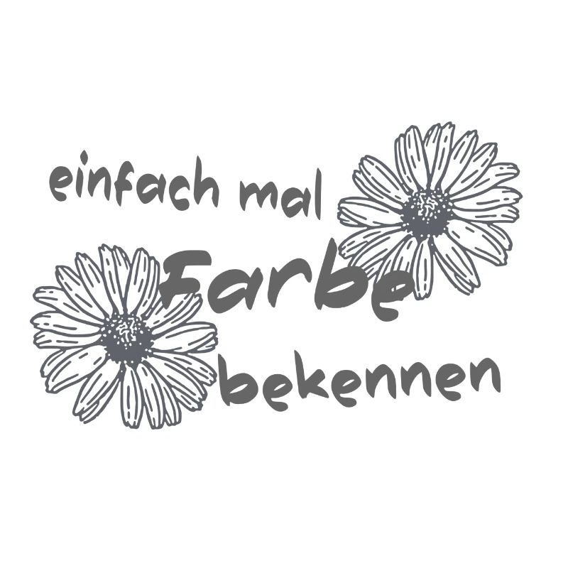 einfach mal Farbe bekennen
