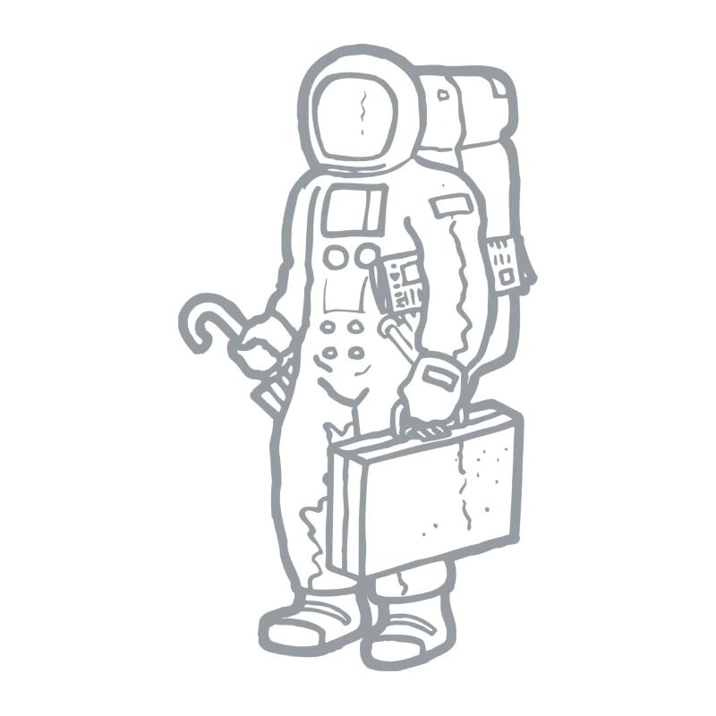 Spaceman in silver 2