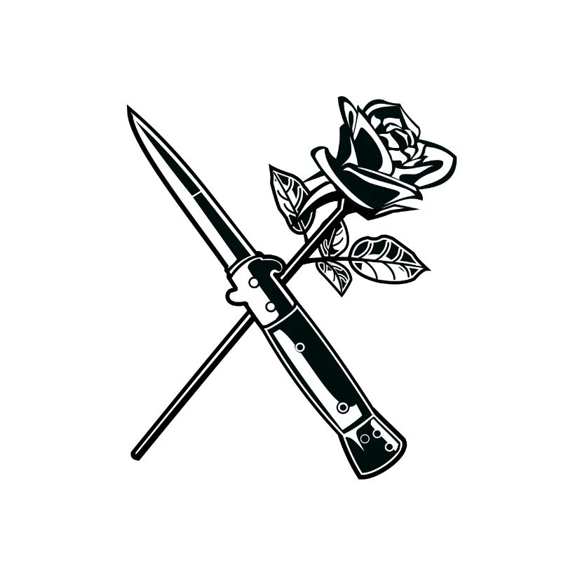 Falling In Reverse Liebe Hass Rose Messer Forever
