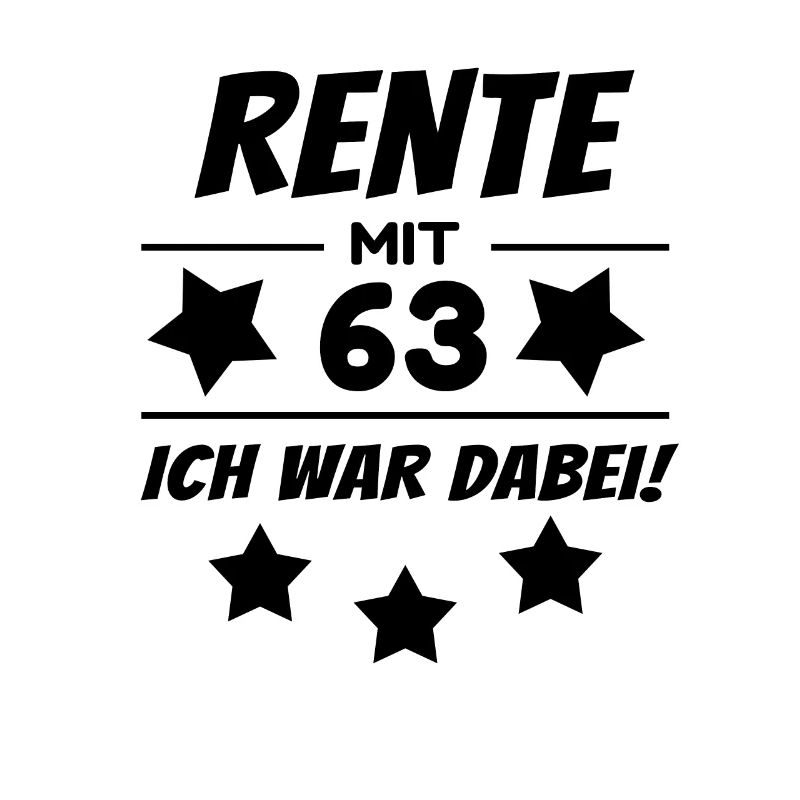Rentner Rente mit 63