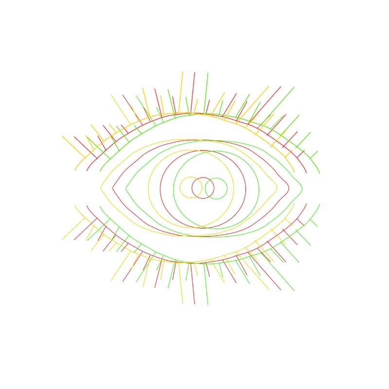 Œil avec effassant 3D