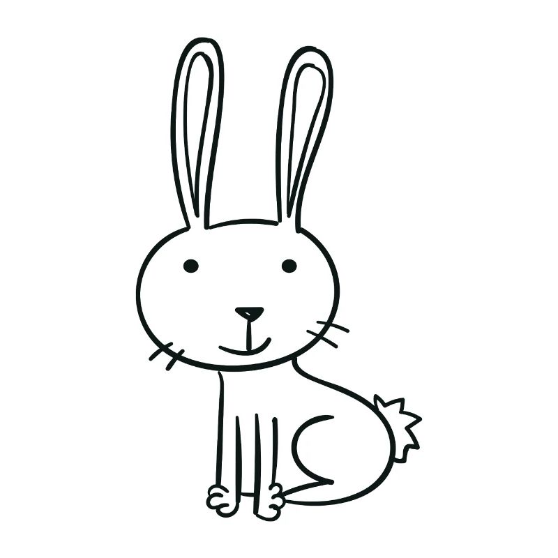 drawn rabbit