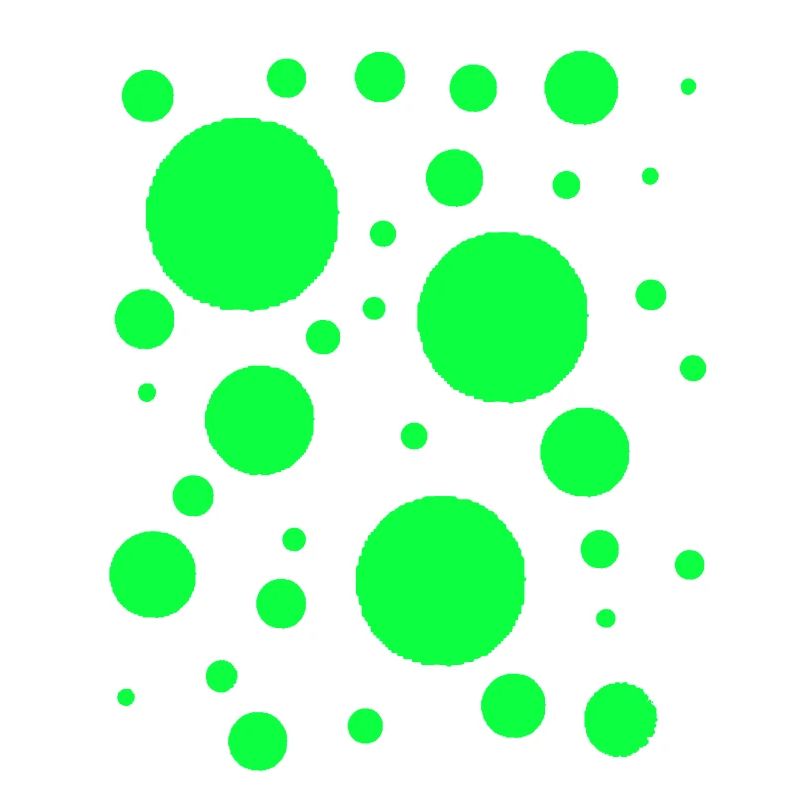 Néon Points Verts