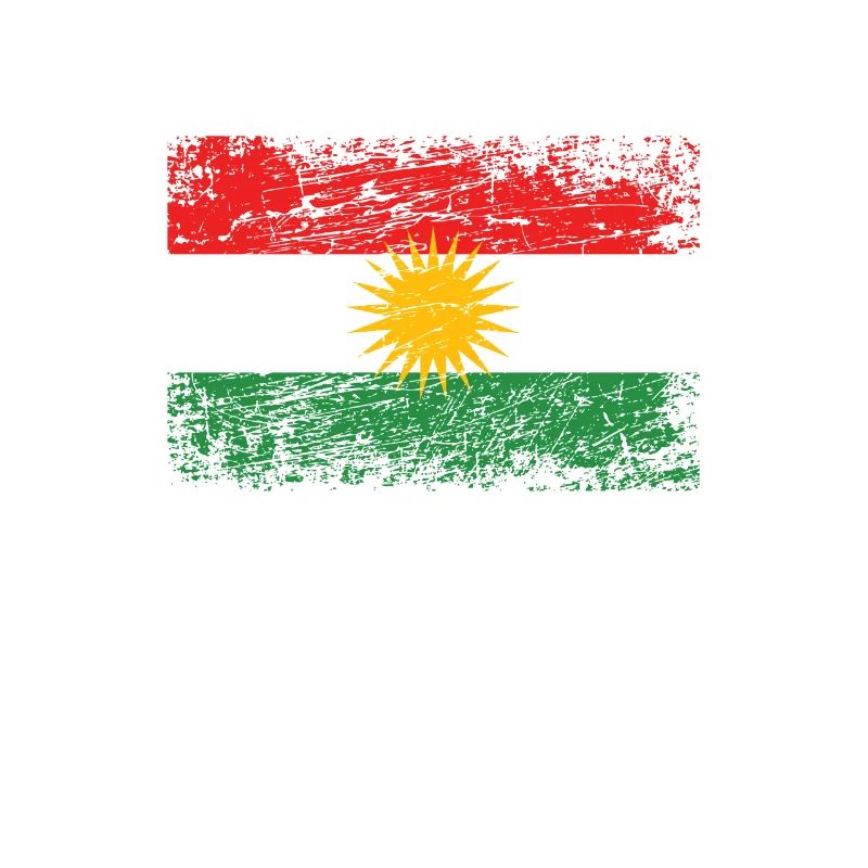Kurdistan drapeau kurde drapeau utilisé-look