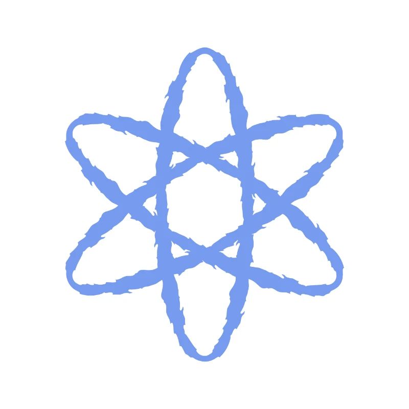 Atom symbol nuclear power