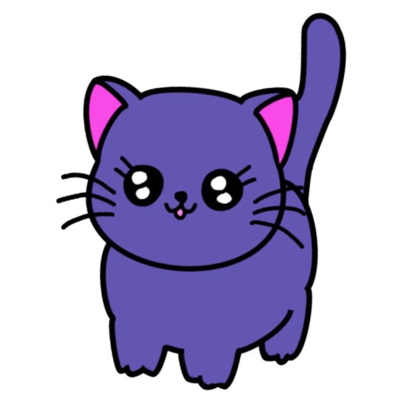 Chat violet