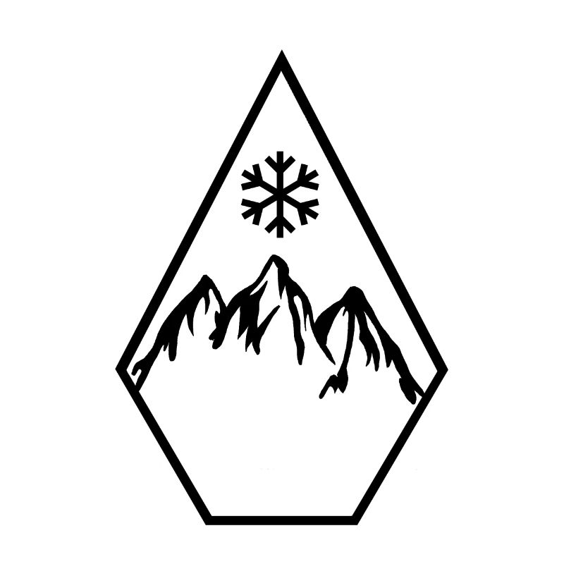 Ski Snowboard Snowflake Diamond