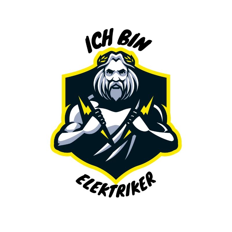 Ich bin Elektriker - Wikinger mit Blitz