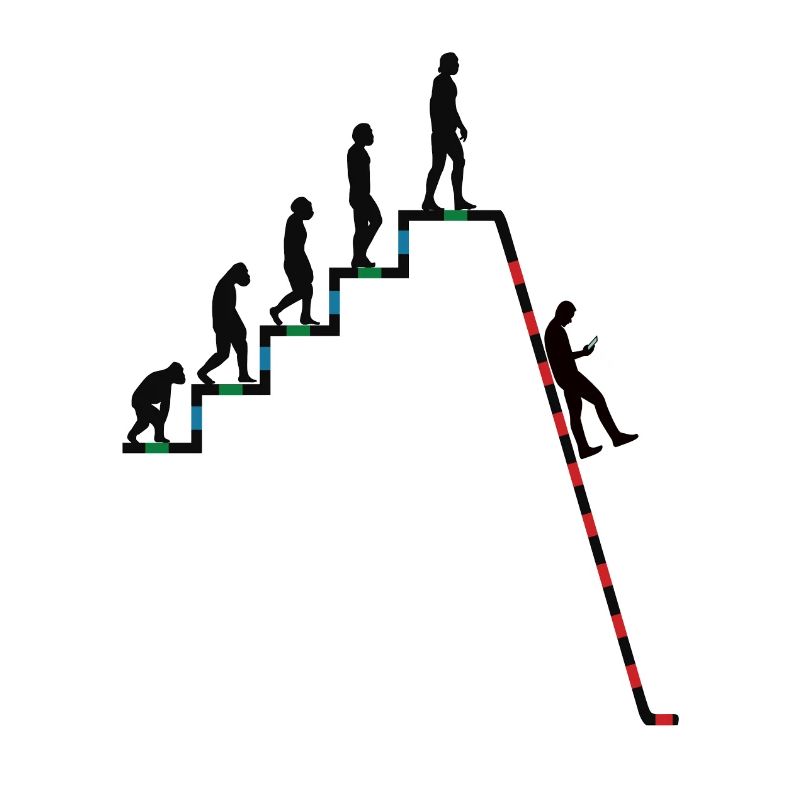 Evolution Richtung Abgrund