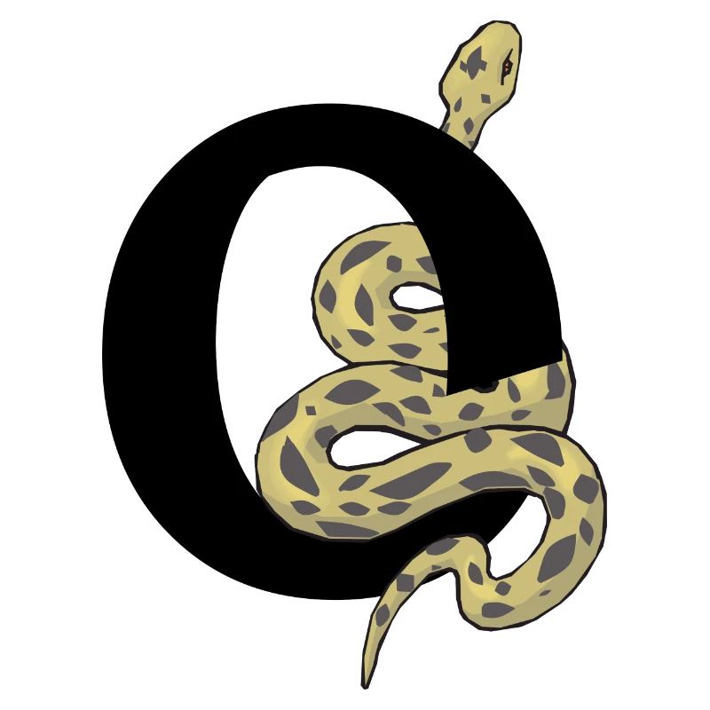 Buchstabe o Schlange