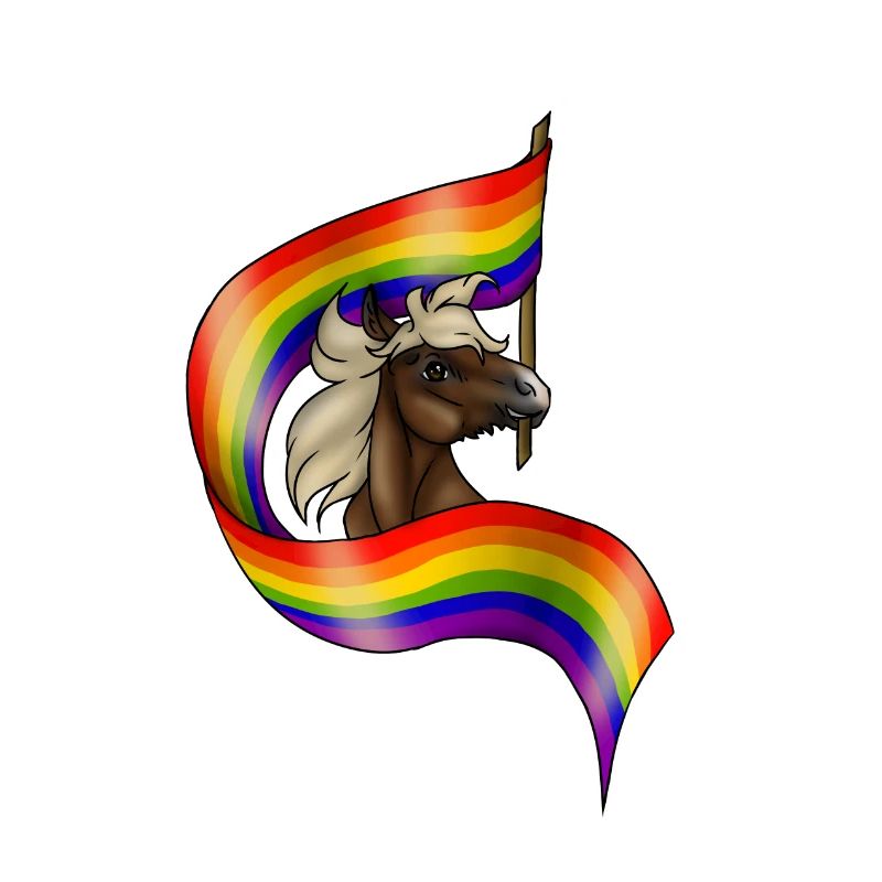REGENBOGEN - Phoenix mit Prideflag
