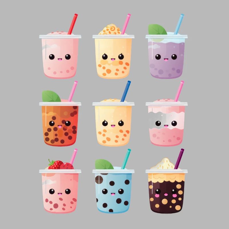 Kawaii Bubble Tea Boba Tea