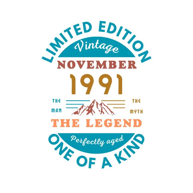 November 1991 Geburtstag Limitierte Auflage