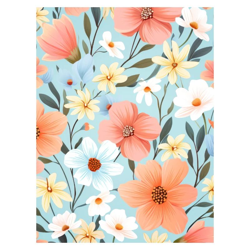 Pastel Floral Floral Pattern