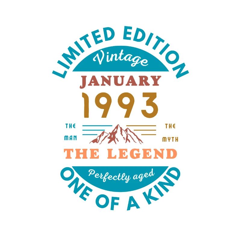 Januar 1993 Jubiläum Limitierte Auflage