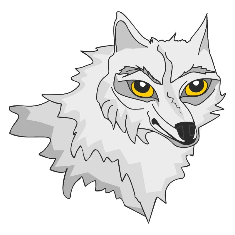 Weißer Wolf