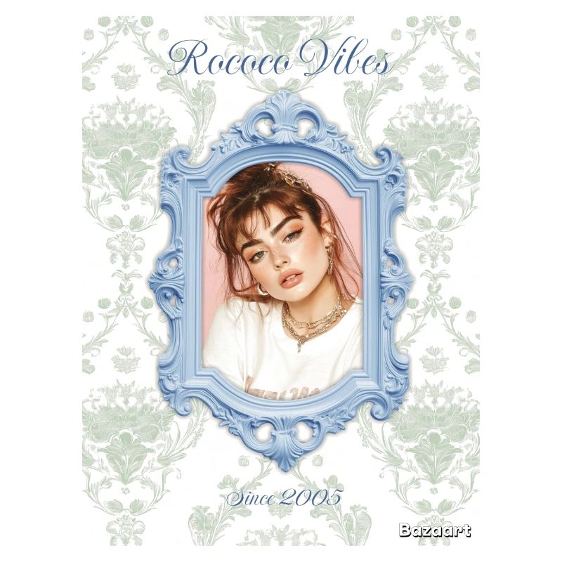 Bilderrahmen hellblau