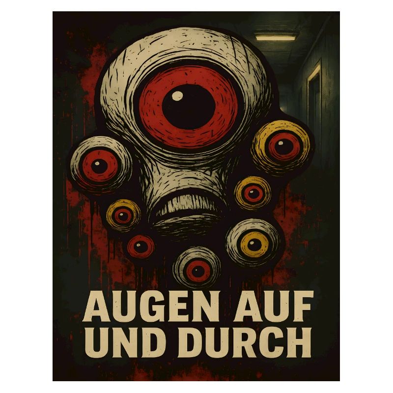 Regarde les monstres et les regarde à travers