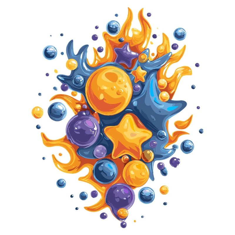 Comet Fire Color Explosion