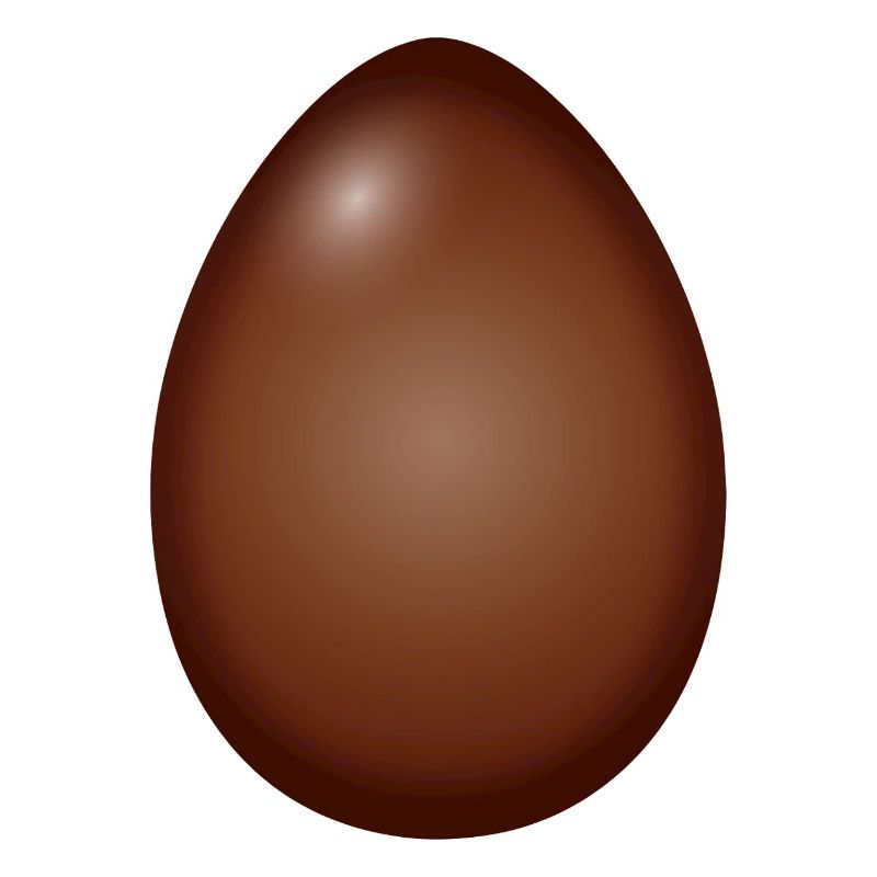 Chocolate Easter egg classic and simple