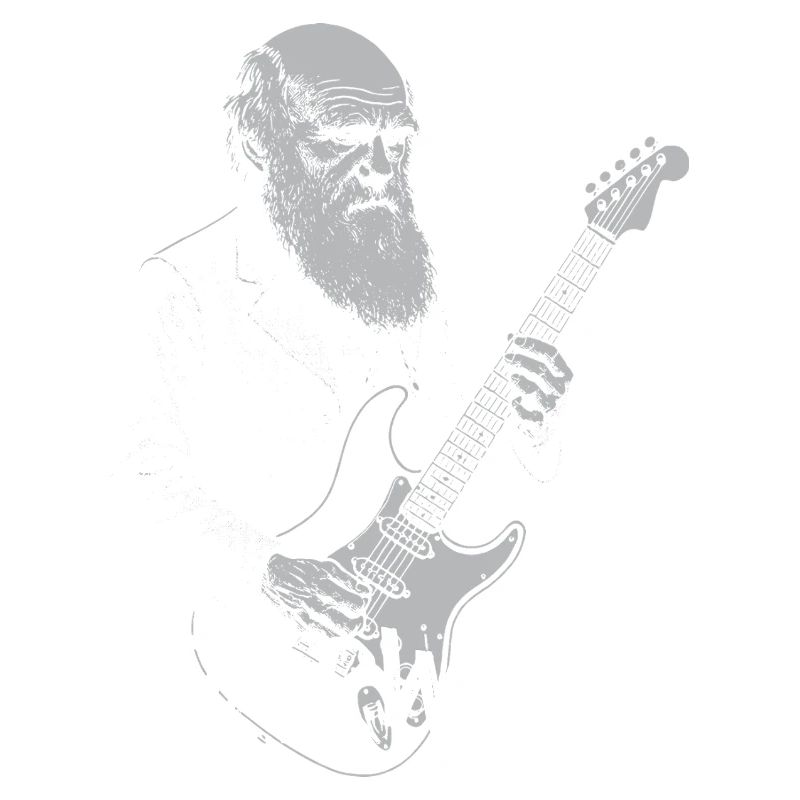 Darwin Playing Guitar Evolution