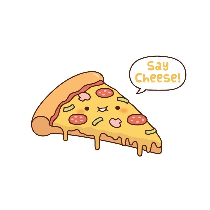 Nette Pizza Say Cheese Doodle Pun