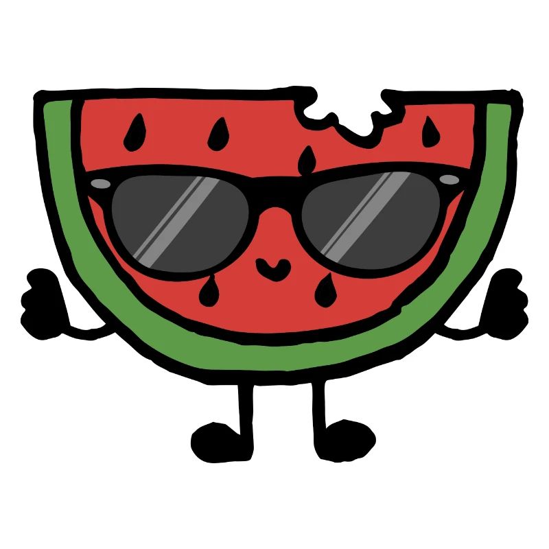 Melon pastèque avec lunettes de soleil Pièce bébé