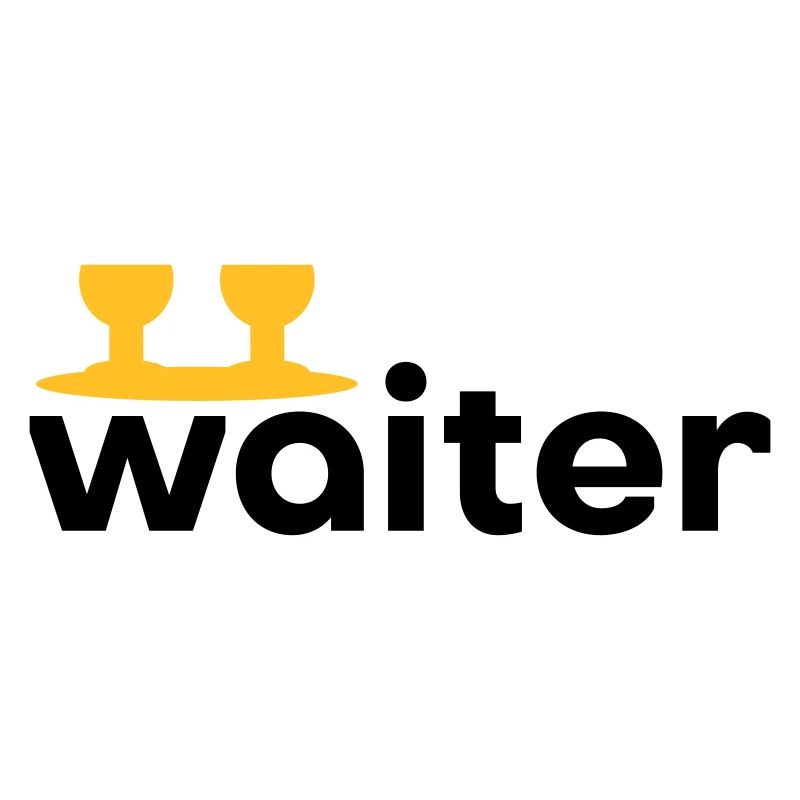 Waiter (Tablett mit zwei Weingläsern)