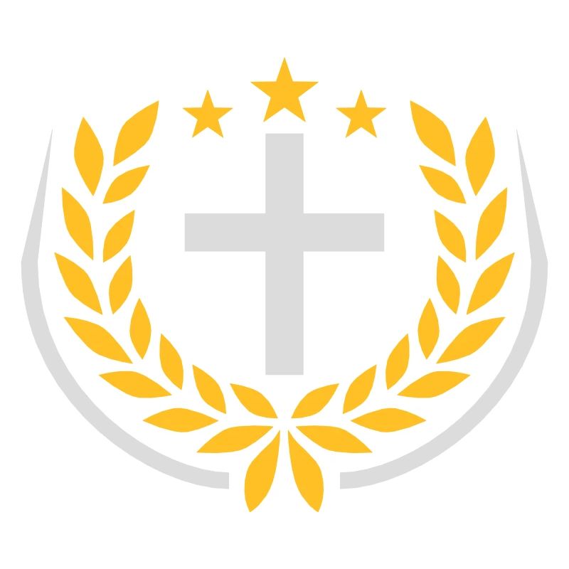 Jesus Christ Laurel Wreath Logo