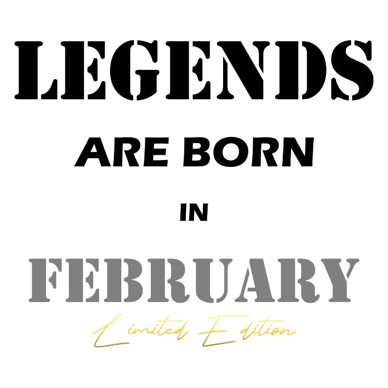 February Legends Gift black