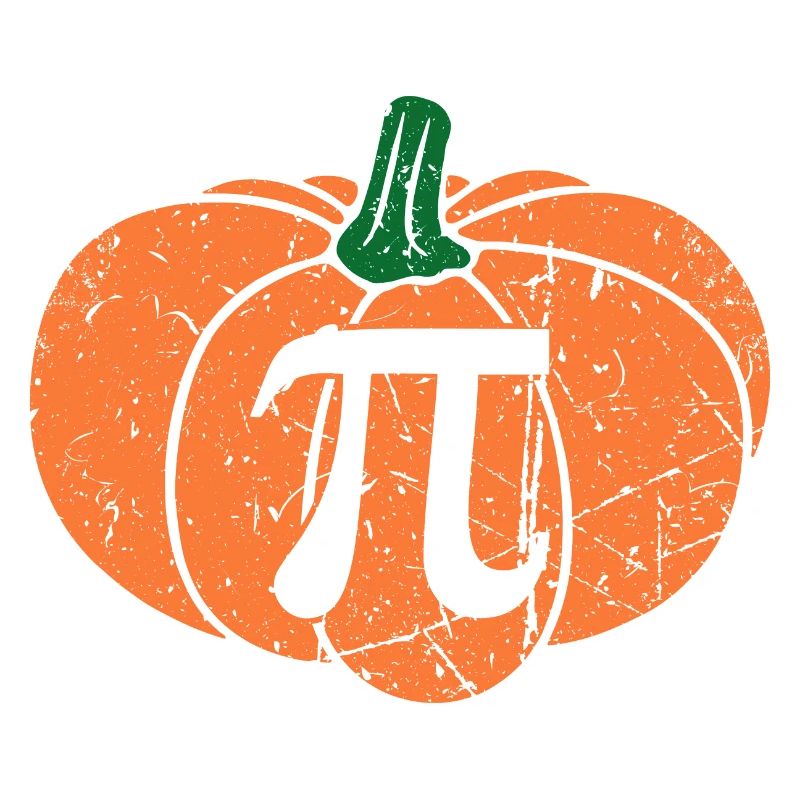 Distressed Pumpkin Pi Math Teacher Haloween
