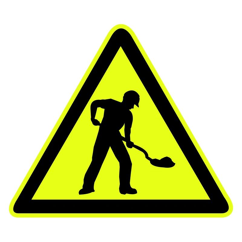 Road construction sign construction site 1