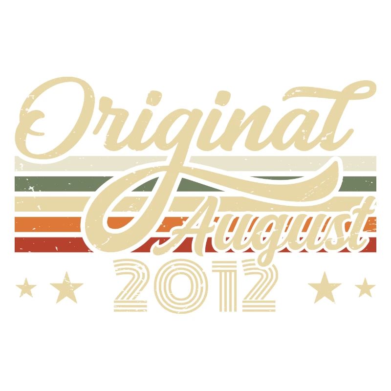 August 2012 Geburtstag August 2012 - Original 2012