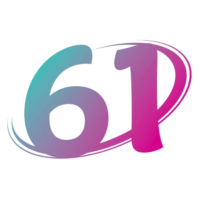 Numéro 61 multicolore