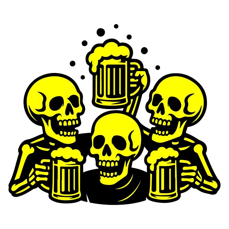 Skeleton Beer Team Funny