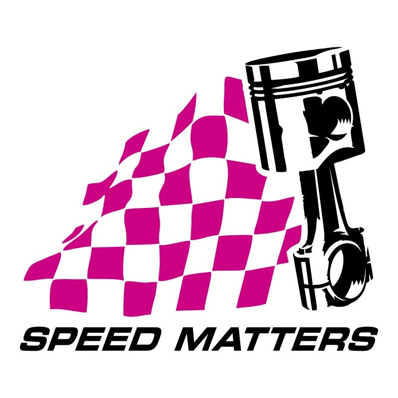 SPEED MATTERS (RACE FLAG, PISTON)