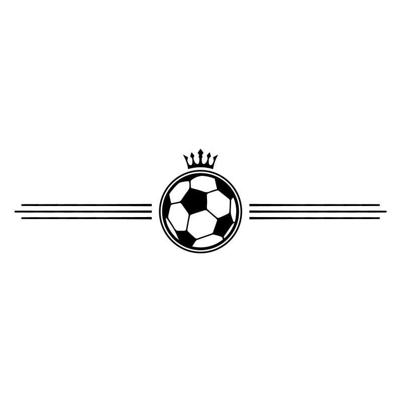 soccer crest crown stroke