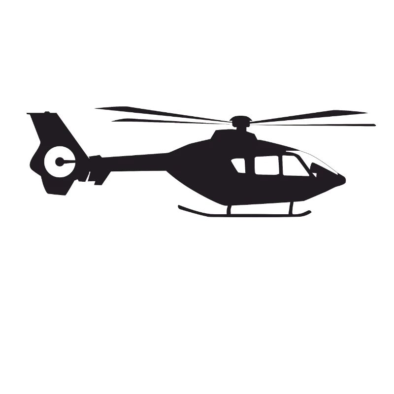 Helicopter side view