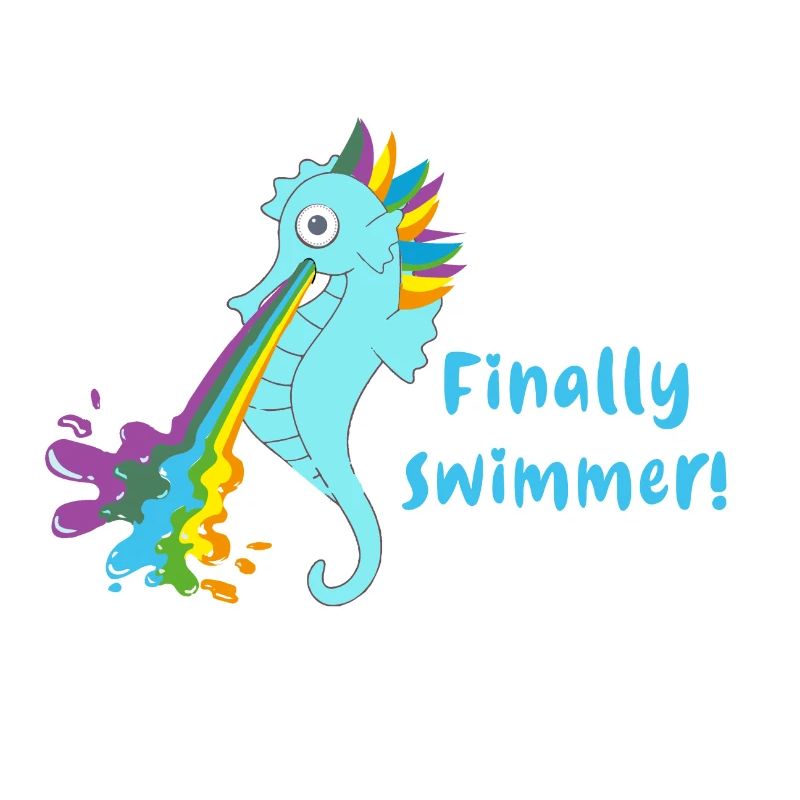 finally swimmer, swwimmer,seepferdchen
