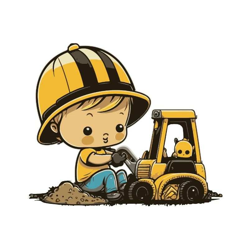 Small construction worker