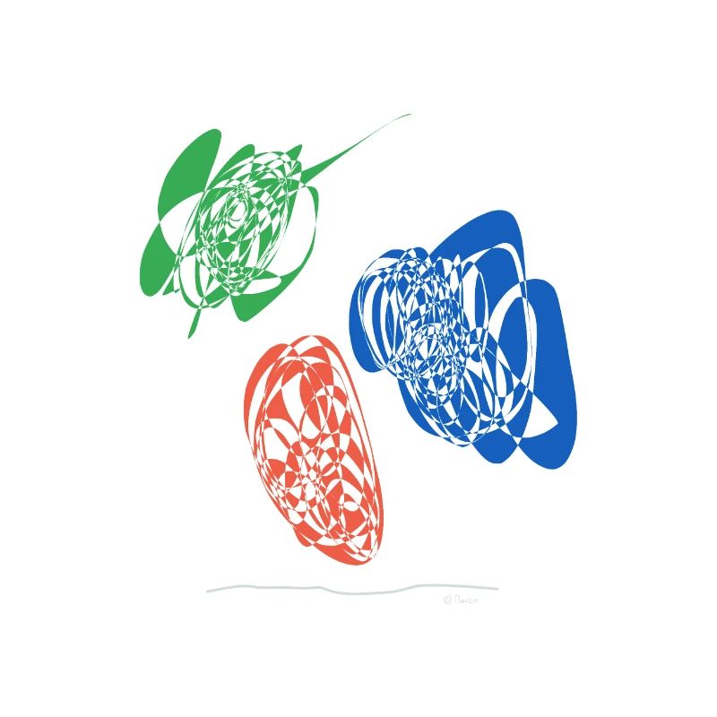 Abstract design nacho dips