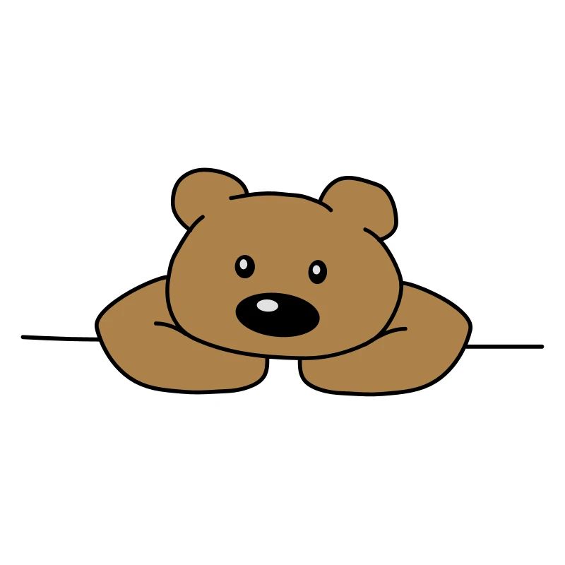 Mignon mignon mignon ours triste ours brun