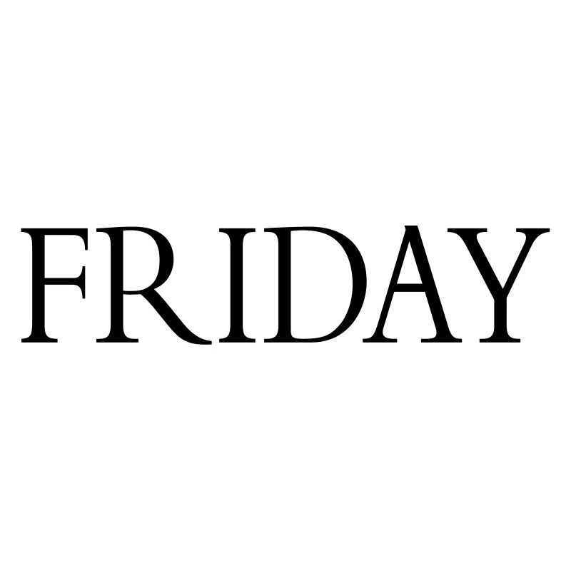 friday, vendredi